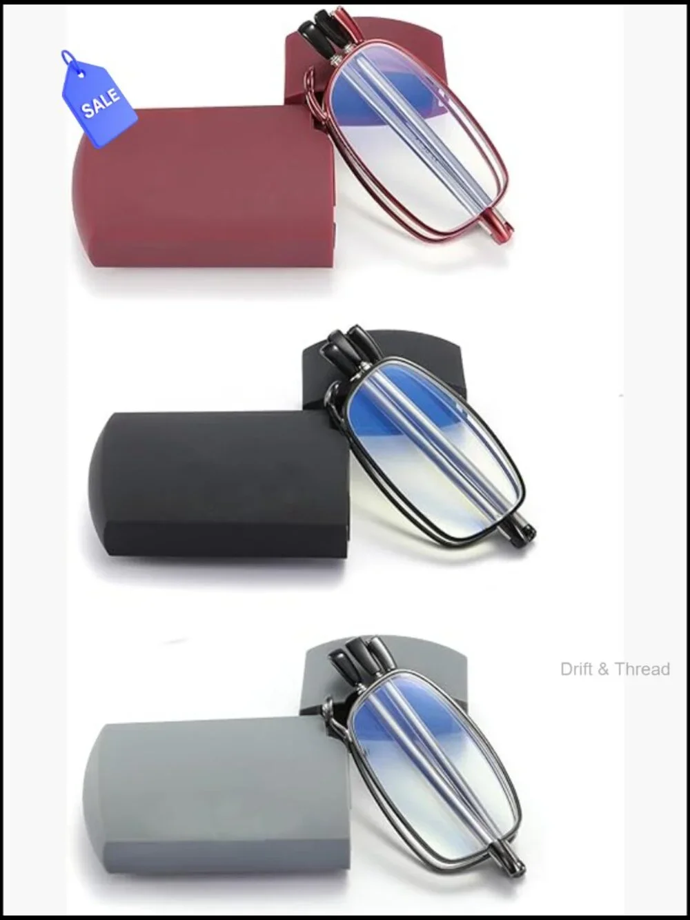 Blue Light Blocking Reading Glasses - Spring Hinge Foldable Computer Readers